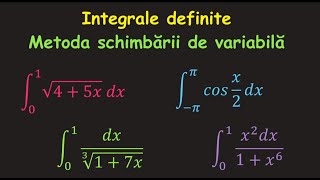 Integrale metoda schimbarii de variabila exercitii clasa 12Invata Matematica UsorMeditatii Online [upl. by Nivanod693]