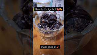 Healthy Choco Fudge Balls🍫 Diwali Special 🪔diwalispecial sweet sugarfree shorts christmas [upl. by Nagel118]