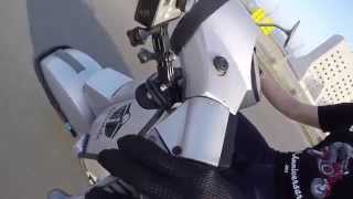 Vespa PX150E  GoPro Hero Jaws Flex Clamp Mount [upl. by Juliann]