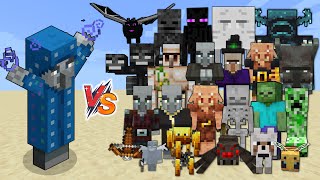 Illusioner vs All Mobs in Minecraft [upl. by Oludoet101]