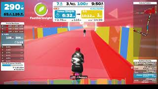 Zwift Segment Climb Portal  Cote de Trebiac [upl. by Ycnahc]