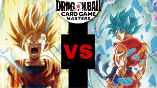 Blue SS2 Gohan VS Blue Soul Striker Goku DBS Card Game Masters [upl. by Ecitnerp]