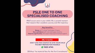 Psle 2025 one to one Specialised Coaching [upl. by Ellehcear244]