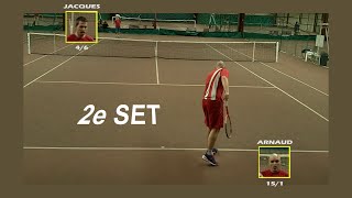 Arnaud 151 vs Jacques 46  Match corpo  2e set  22032016 [upl. by Halbeib]