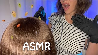 ASMR FRANÇAIS 🧤 RP MÉDICAL 🐛 Tu as des POUX  Examen du cuir chevelu Scalp exam  Lice Check [upl. by Harlin]