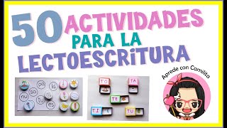 50 ACTIVIDADES PARA ENSEÑAR A LEER Y ESCRIBIR RÁPIDO Y FÁCIL [upl. by Allez]