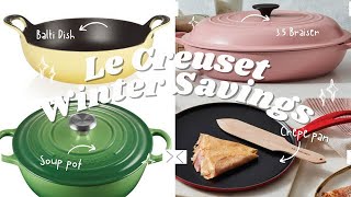 Le Creuset Winter Savings Event 2024Le Creuset Kitchen Essentials January 2024 [upl. by Rillis]