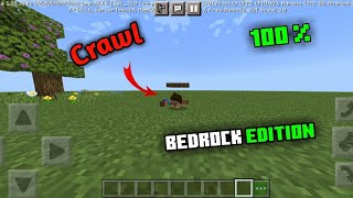 How to Crawl In Minecraft Pe Like Java Edition In Hindi [upl. by Seluj]