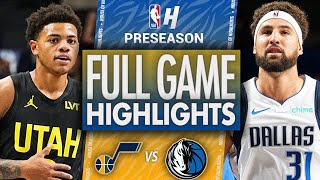 Utah Jazz vs Dallas Mavericks  Full Game Highlights  October 10 2024 NBA Preseason [upl. by Martinson]