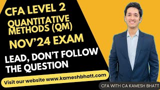 CFA Level 2 QM  Master The Questions  LEAD DONT JUST FOLLOW [upl. by Arretal846]