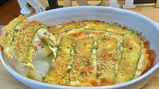 ZUCCHINE AL FORNO VELOCISSIME E LEGGERE TUTTO A CRUDO NO FRITTURA [upl. by Sansone665]