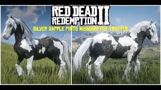 RED DEAD REDEMPTİON 2  SİLVER DAPPLE PINTO MİSSOURİ FOX TROTTER ERKENDEN NASIL ALINIR [upl. by Devehcoy999]