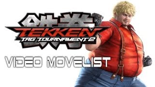 Tekken Tag Tournament 2  Bob Video Movelist [upl. by Beebe157]