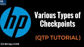 Various Types of Checkpoints  HP UFT QTP TutoriaL 14 [upl. by Iman138]