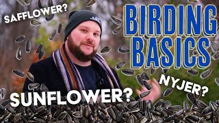 SUNFLOWER SAFFLOWER  Birding Basics  The Basics of Bird Seed [upl. by Yerfoeg]