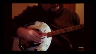 Mr Seabaughs Homemade Toilet Seat Guitar 8  First Test Play [upl. by Werdn]