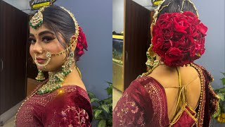 HD Professional bridal make up  stepbystep full process [upl. by Aerdna460]