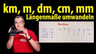 km m dm cm mm  Maßeinheiten umwandeln  Längenmaße  Lehrerschmidt [upl. by Dimo]