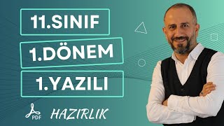 11Sınıf Matematik 1Dönem 1Yazılı  Trigonometri  Pdf öğrenmegarantili [upl. by Aneerak]