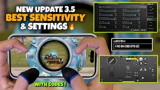 NEW😱 BEST SENSITIVITY amp SETTINGS 2024🔥 4 Finger Claw Gyroscope  35  Version 35 Icemire Frontier [upl. by Amada]