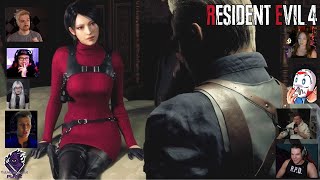 YouTubers React to Resident Evil 4 REMAKE SEPERATE WAYS DLC ENDING amp POST CREDIT SCENE [upl. by Enytsirk207]