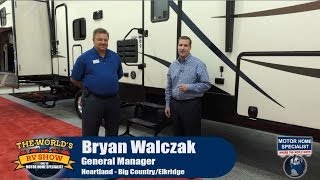 Heartland Elkridge Luxury 5th Wheel RV Review at MHSRVcom Worlds RV Show 2014 2015 [upl. by Hsotnas]