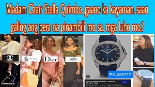 Luho ni Madam Chair Stella Quimbo graveee bags at relo milyonis san galing ang pera [upl. by Iak854]