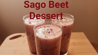 SagoSabudana Beetroot Dessert  Summer Special Dessert for Iftaar Party [upl. by Purpura94]