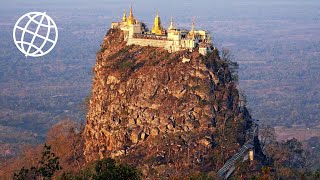 Popa Taung Kalat Myanmar Amazing Places 4K [upl. by Neo]