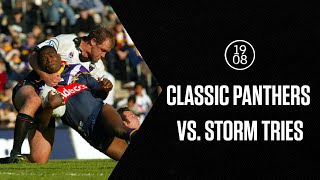 Penrith Panthers vs Melbourne Storm  Classic Tries  NRL Throwback [upl. by Akinyt]