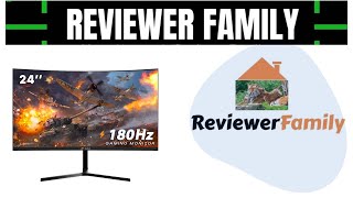 CRUA 24 Inch 144hz180hz Curved Gaming Monitor FHD 1080P Frameless Computer Monitors [upl. by Marthena813]