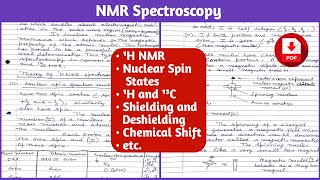 NMR Spectroscopy  Organic Chemistry [upl. by January]