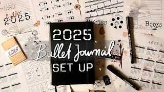 Plan with me for 2025 • Starting a new Bullet Journal • easy 2025 Planner Set Up [upl. by Annoirb]