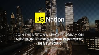 JSNation US 2024🗽 The main JavaScript conference of 2024 is coming to New York November 18 amp 21 [upl. by Melborn]