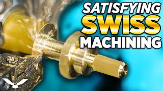 5 Minutes of the MOST Satisfying Swiss Machining [upl. by Lenrad]