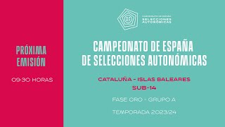 🚨En Directo🚨 Selección Catalana  Selección Islas Baleares Sub14 G A – Fase Oro 930 11I 🔴RFEF [upl. by Kean656]