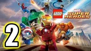 LEGO Marvel Super Heroes Walkthrough PART 2 PS3 Lets Play Gameplay TRUEHD QUALITY [upl. by Yasu]