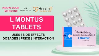 L Montus Uses Benefits Dosage Price Consumption Side Effects  Levocetirizine  Montelukast [upl. by Morganstein204]