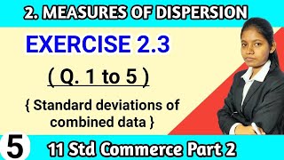 Exercise 23 class 11 question no 1 to 5 commerce part 2 [upl. by Atinna650]