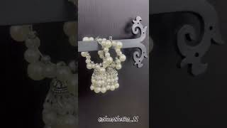 Beautiful beaded Pearl earrings shortsvideoshortsshort [upl. by Bj]