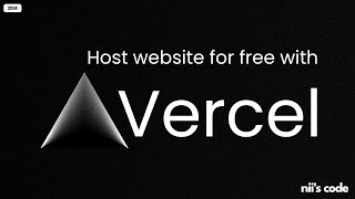 Tutorial How to Deploy your own Website for absolutely FREE with Vercel [upl. by Wernher580]