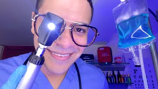 ASMR Emergency Care Cranial Nerve Exam Doctor Roleplay Medical Ear Eyes Exam Hearing Test Whisper [upl. by Arel]