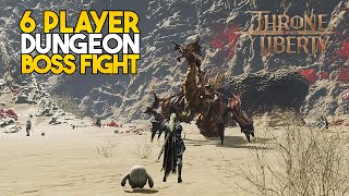 Throne and Liberty  Dungeon Boss Fight Gameplay 6 Players [upl. by Lilahk783]