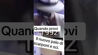 Quando provi il nuovo paio di scarponi da sci sciare sci scarponi [upl. by Mellie]