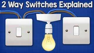 Two Way Switching Explained  How to wire 2 way light switch [upl. by Odlaniger]