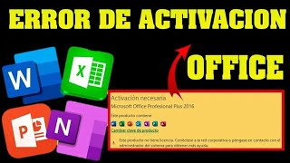 COMO SOLUCIONAR ERROR DE ACTIVACION DE MICROSOFT OFFICE 2024✅ ACTIVAR OFFICE 2024 [upl. by Shiri]