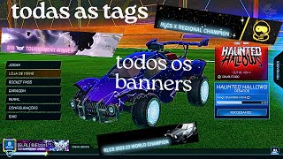 como colocar tags no rocket league [upl. by Ydnirb]