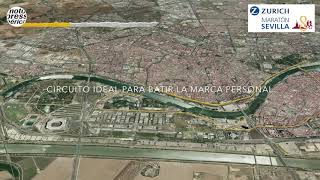 Zurich Maratón de Sevilla 2019 Recorrido  Course [upl. by Collen569]