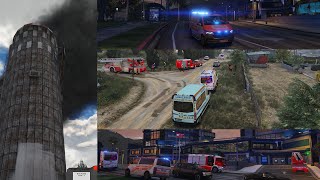 Silobrand mit verletzter Person 🚑🔥 und Feuer im AKH 🏥🔥  austriax reloaded  Streamaufzeichnung [upl. by Arbmahs]