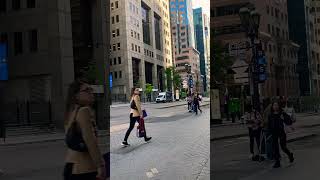 Maisonneuve amp Peel Friday 830am downtown montreal quebec ❤️ [upl. by Entwistle]